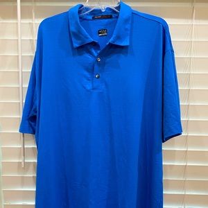 Men’s Nike Fit Dry Tiger Woods Collection Blue Short Sleeve Polo EUC Size XL